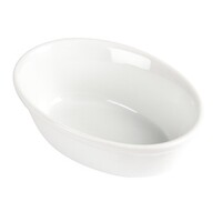 Whiteware oval dishes 16.1cm (6 pieces)