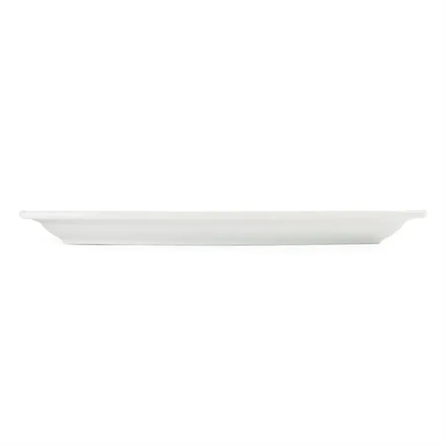 Rechteckige Schüssel aus Weißware, 32 cm (6 Stück)