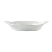 Whiteware round gratin dishes with handles | 13cm | 6 pieces