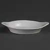 Olympia Plats à gratin ronds en faïence blanche avec anses | 13 cm | 6 pièces