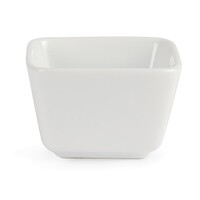 Bols amuse-gueules en faïence blanche | 7,5 x 7,5 x 5 | 12 pièces