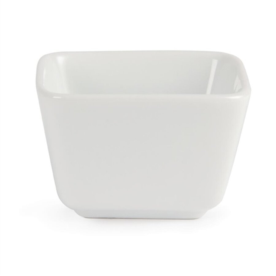 Whiteware appetizer dishes | 7.5 x 7.5 x 5 | 12 pieces