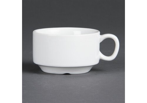  Olympia Tasses à expresso empilables en porcelaine blanche | 8,5 cl | 12 pièces 