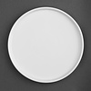 Olympia Whiteware flat round plates 26.8cm (4 pieces)