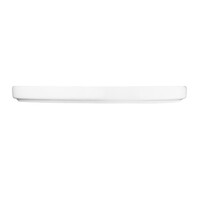 Assiettes plates rondes en faïence blanche 26,8 cm (4 pièces)