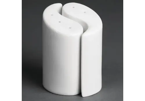  Olympia Salières et poivrières en faïence blanche Ying Yang | 9,5 cm | 12 pièces 