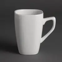 Whiteware square mug | 28.5 cl | 12 pieces