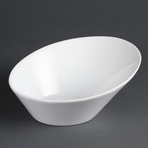  Olympia Whiteware oval sloping bowls | 22.2 x 24.6 cm | 3 pieces 