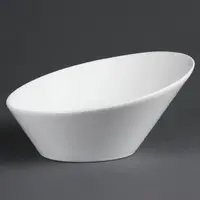 Whiteware oval sloping bowls | 22.2 x 24.6 cm | 3 pieces