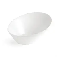 Whiteware oval sloping bowls | 22.2 x 24.6 cm | 3 pieces