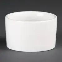 Ramequins contemporains en faïence blanche 9 cm (12 pièces)