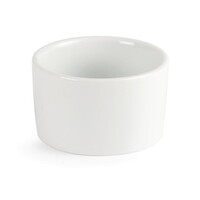 Ramequins contemporains en faïence blanche 9 cm (12 pièces)