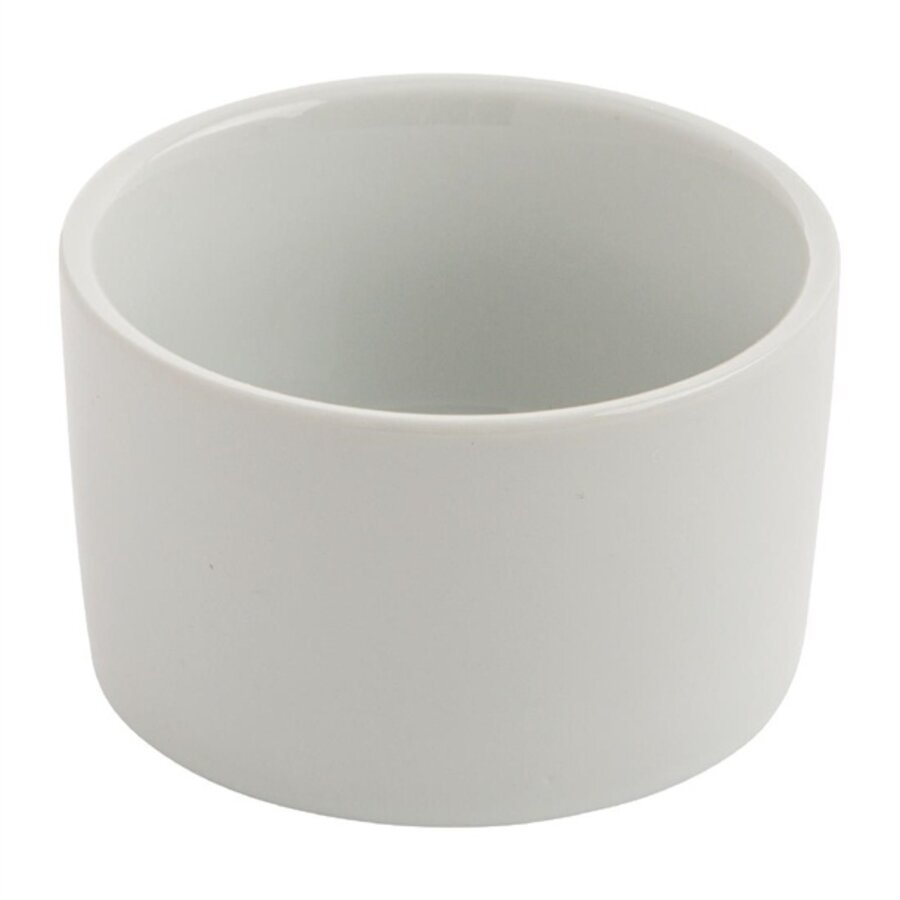 Ramequins contemporains en faïence blanche 9 cm (12 pièces)