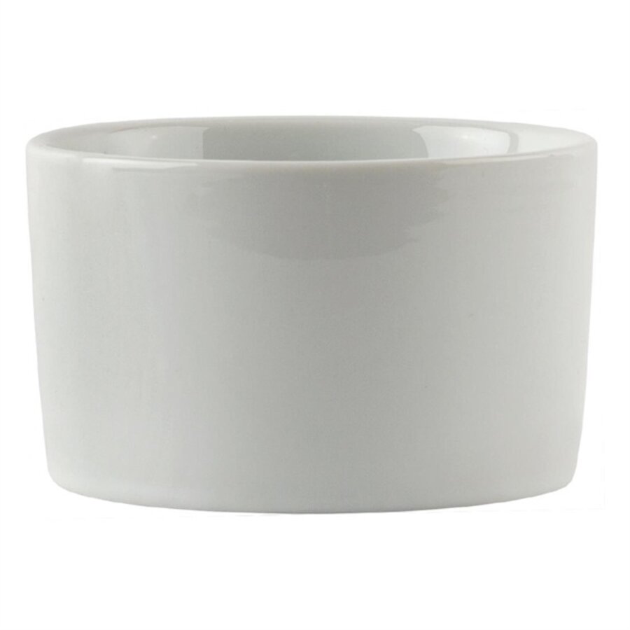 Ramequins contemporains en faïence blanche 9 cm (12 pièces)