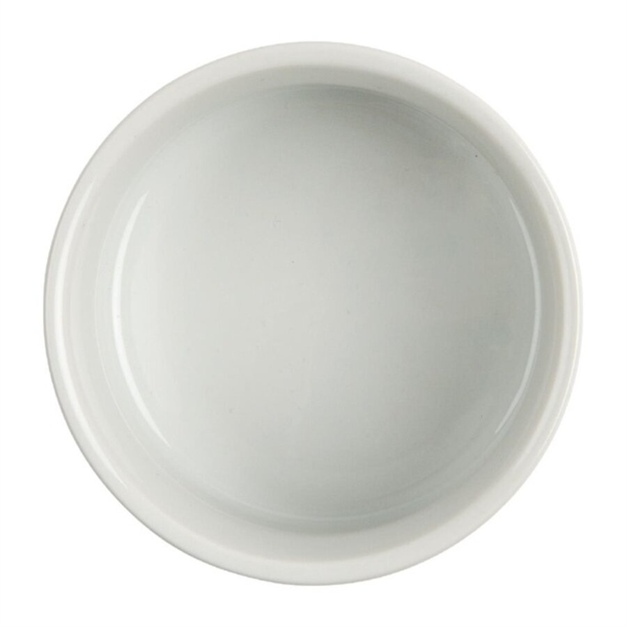Ramequins contemporains en faïence blanche 9 cm (12 pièces)