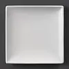 Olympia Assiettes carrées en faïence blanche | 14 cm | 12 pièces