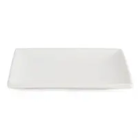 Assiettes carrées en faïence blanche | 14 cm | 12 pièces