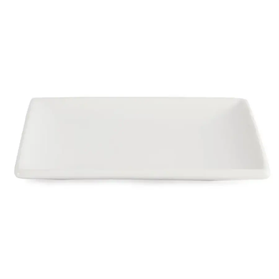 Whiteware square plates | 14cm | 12 pieces