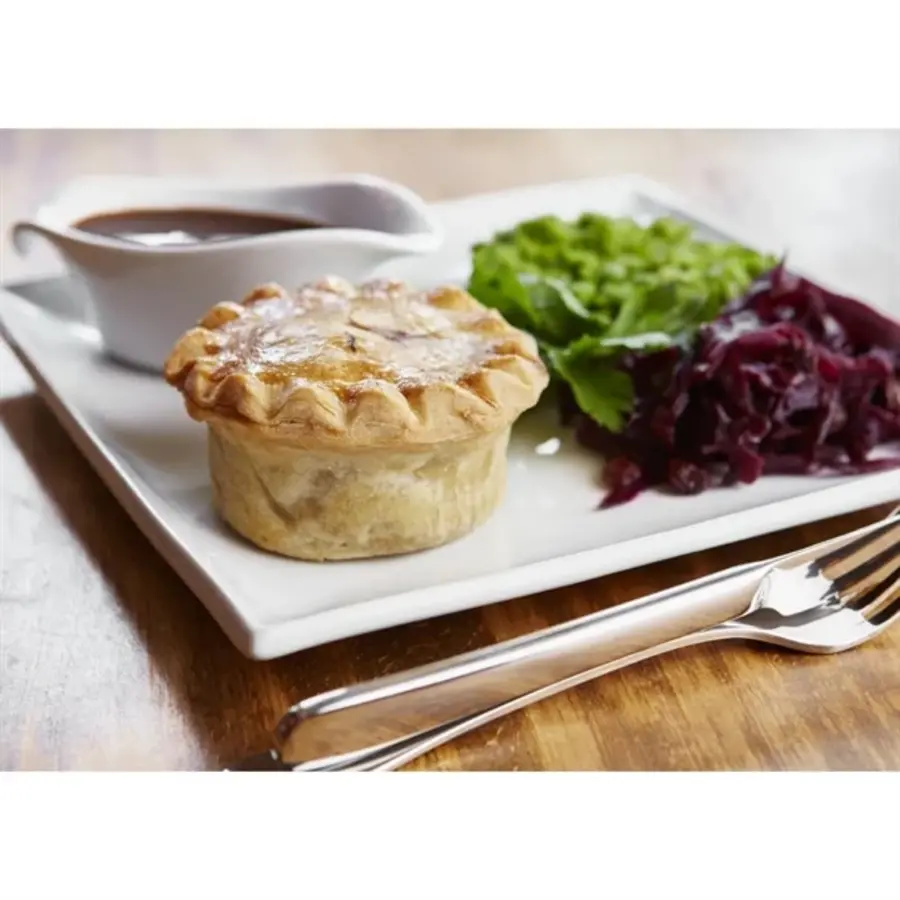 Whiteware square plates | 14 cm | 12 pieces