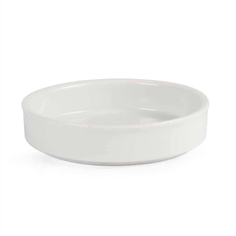 Stapelbare weiße Tapasschalen aus Weißware, 10,2 cm (6 Stück)