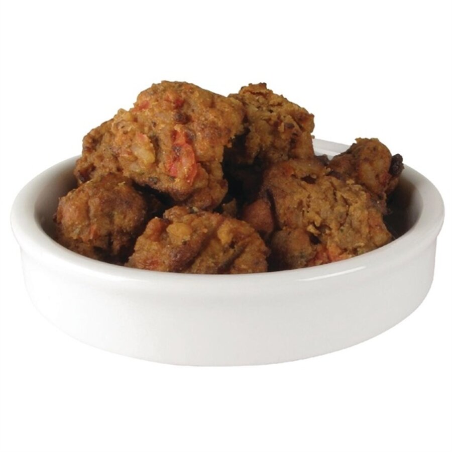 Whiteware stackable white tapas bowls 10.2cm (6 pieces)