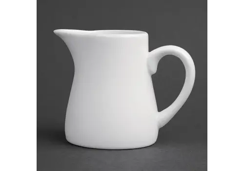  Olympia Pots à lait en faïence blanche avec anse | 170 ml | 6 pièces 