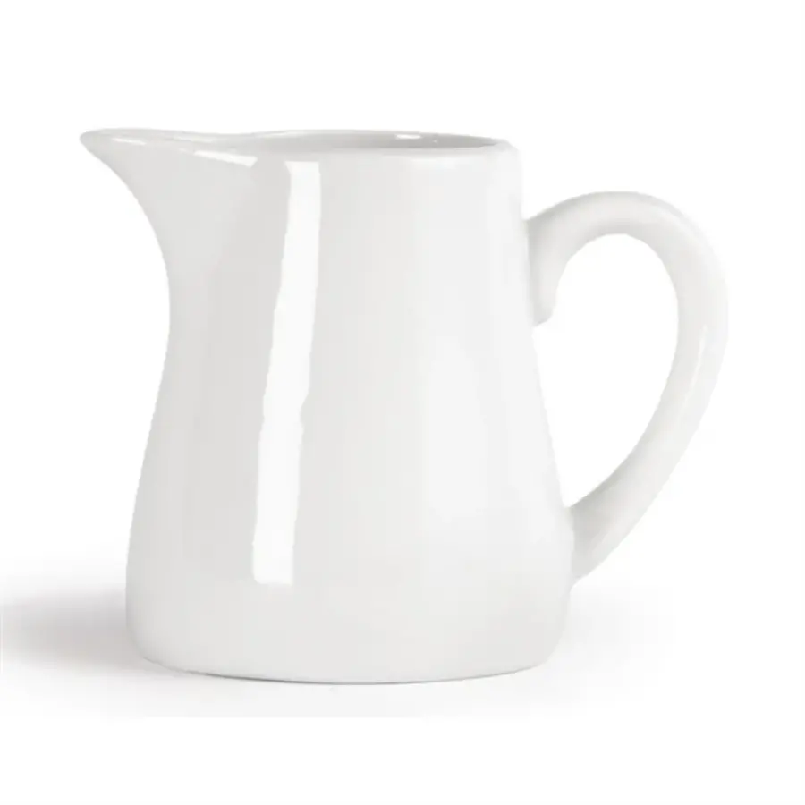 Whiteware milk jugs with handle | 170ml | 6 pieces