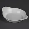 Olympia Plats à gratin ronds en faïence blanche avec anses | 22 cm | 6 pièces