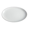 Olympia Tiefe ovale Schüssel aus Weißware, 36,5 x 23,5 cm (2 Stück)