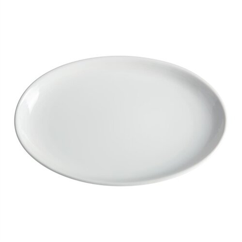  Olympia Bol ovale profond en faïence blanche 36,5 x 23,5 cm (2 pièces) 