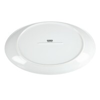 Bol ovale profond en faïence blanche 36,5 x 23,5 cm (2 pièces)