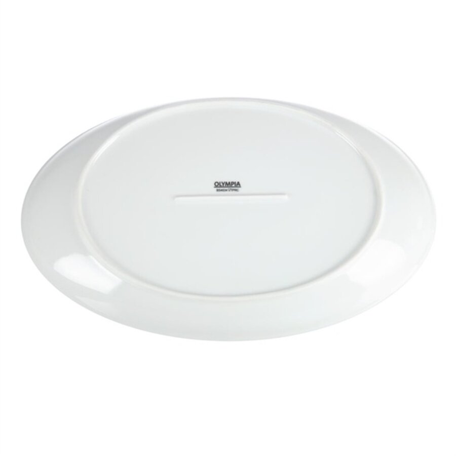 Whiteware diepe ovale schaal 36,5x23,5cm (2 stuks)