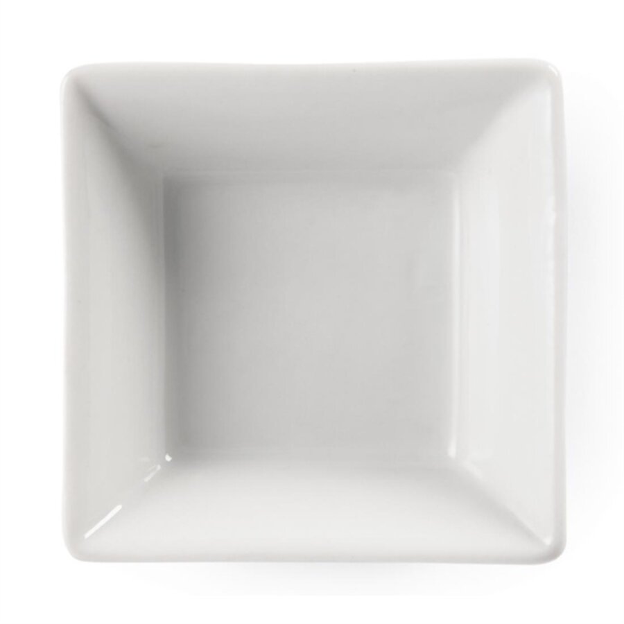 Whiteware amuse bowls white 7.5x7.5cm (12 pieces)