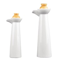 Ensemble huile et vinaigre pour vaisselle blanche