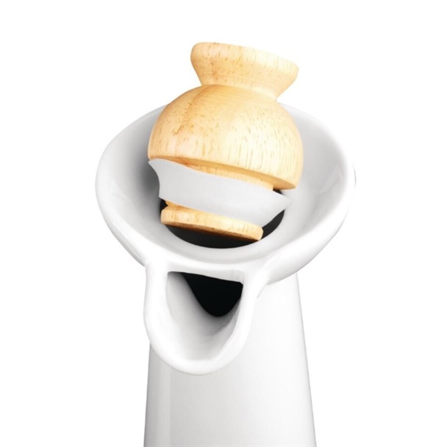 Ensemble huile et vinaigre pour vaisselle blanche