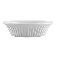 Whiteware oval pie tin 17cm (6 pieces)