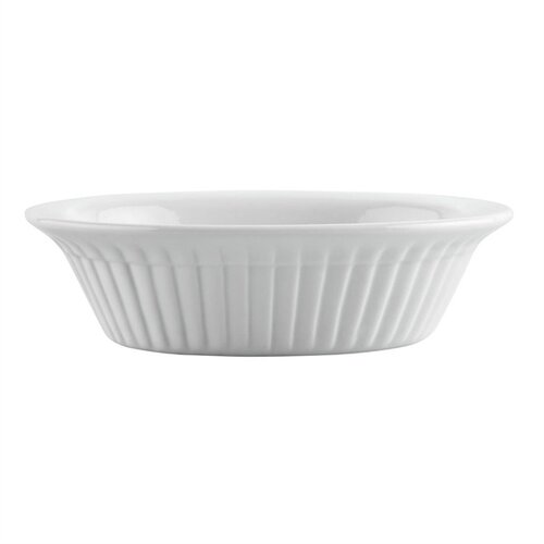  Olympia Ovale Kuchenform aus Weißware, 17 cm (6 Stück) 
