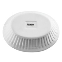 Ovale Kuchenform aus Weißware, 17 cm (6 Stück)