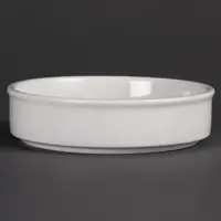 Stapelbare weiße Tapasschalen aus Weißware, 13,4 cm (6 Stück)