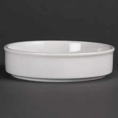  Olympia Whiteware stackable white tapas bowls 13.4cm (6 pieces) 