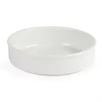 Whiteware stackable white tapas dishes 13.4cm (6 pieces)