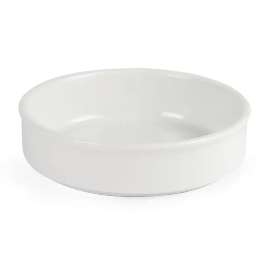 Stapelbare weiße Tapasschalen aus Weißware, 13,4 cm (6 Stück)