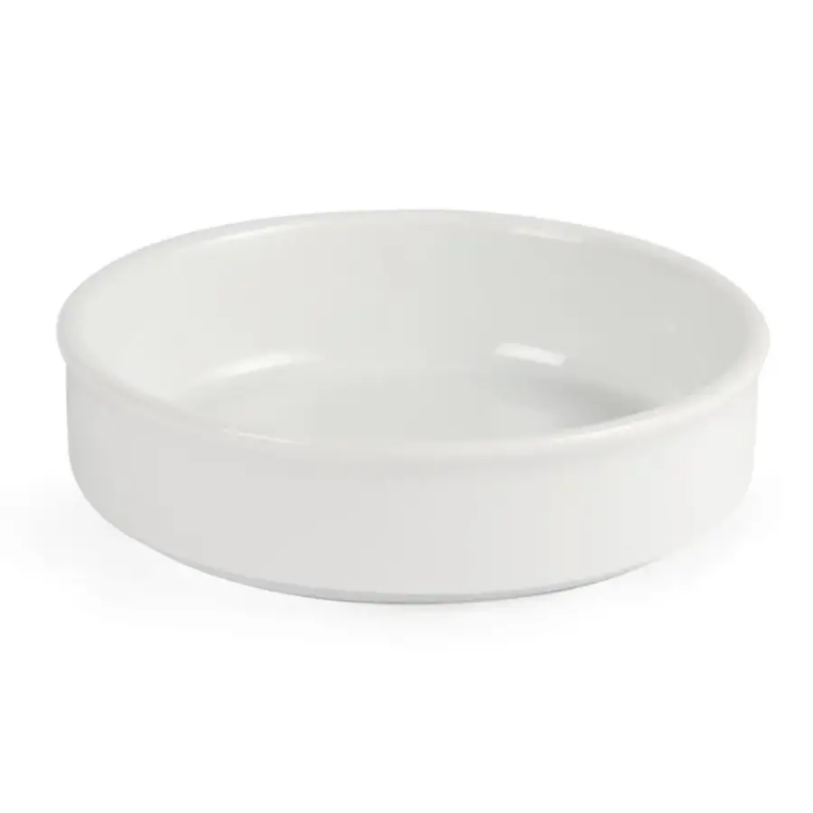 Whiteware stackable white tapas dishes 13.4cm (6 pieces)