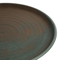 Assiettes rondes en toile à bord étroit | vert | 26,5 cm | 6 pièces
