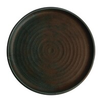 Assiettes rondes en toile à bord étroit | vert | 26,5 cm | 6 pièces