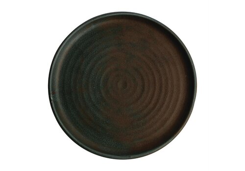  Olympia Assiettes rondes en toile à bord étroit | vert | 26,5 cm | 6 pièces 