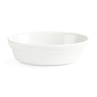 Whiteware oval dishes 14.5cm (6 pieces)