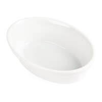 Bols ovales en faïence blanche 14,5 cm (6 pièces)