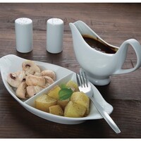 Salière en faïence blanche 8 cm (12 pièces)