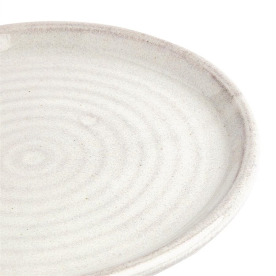 Canvas-Rundplatten mit schmalem Rand | weiß| 18 cm | 6 Stück